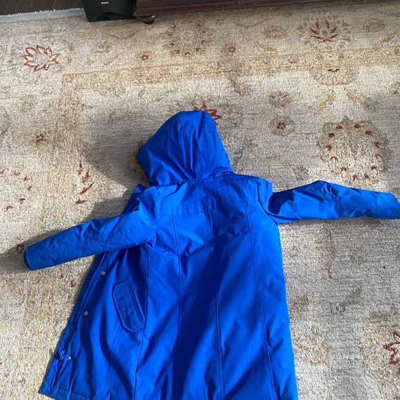 COPY - Gap Kids Girl Down Parka Coat Blue Size Large - Picture 4 of 7